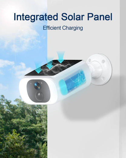 Outdoor Solar Security Cameras – Wireless Design with Motion Sensor & Night Vision