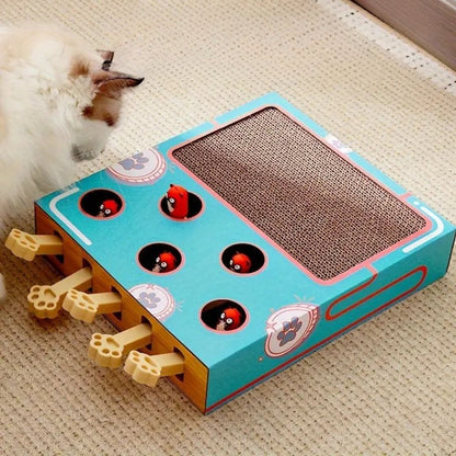 Interactive Whack-A-Mole Cat Toy