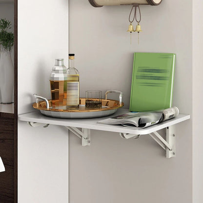 Compact Wall Mounted Fold Away Computer Desk Table