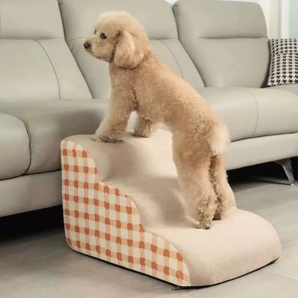 Memory Foam Small Dog Stairs Steps for Bed or Sofa
