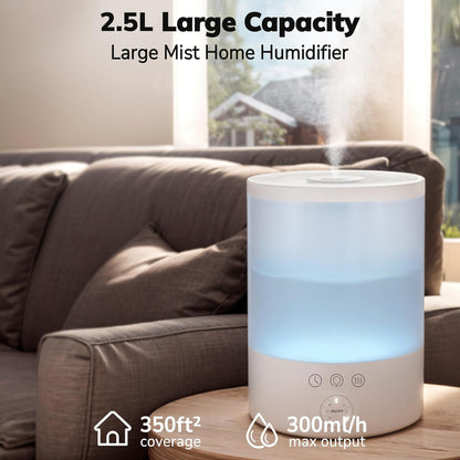 Ultrasonic Cool Mist Humidifier – Large Room Air Humidifier by Pure Enrichment