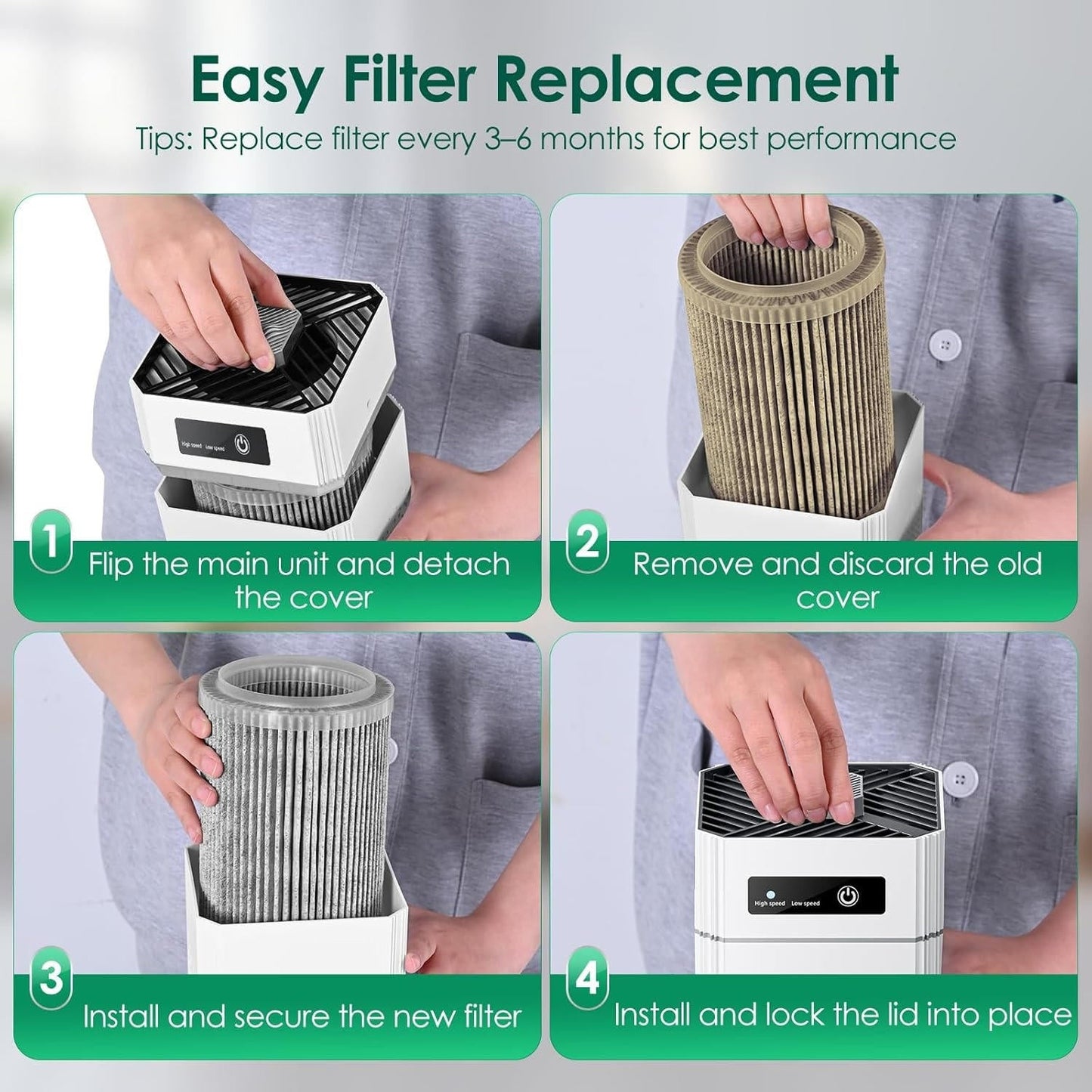 Air Purifier for Home Large Room