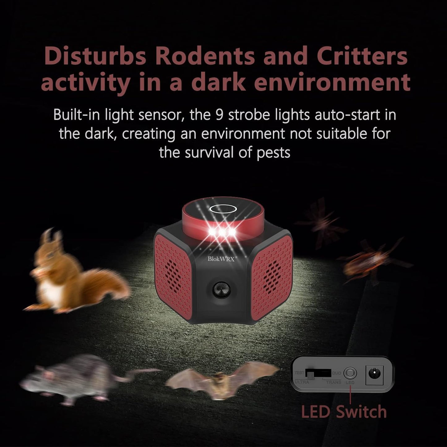 Ultrasonic Indoor Rodent Repellent Plug-In – Safe Pest Control for Mice, Rats, Insects