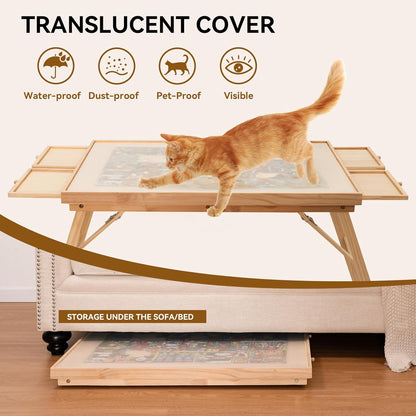 Puzzle Table with Drawers – Storage Tabletop for Jigsaw Enthusiasts