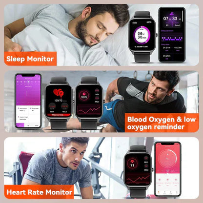 Blood Glucose Monitoring Smartwatch – Non-Invasive Smart Watch with Heart Rate, Sleep & Fitness Tracking