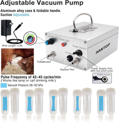 12L Portable Cow Milking Machine With Auto Stop