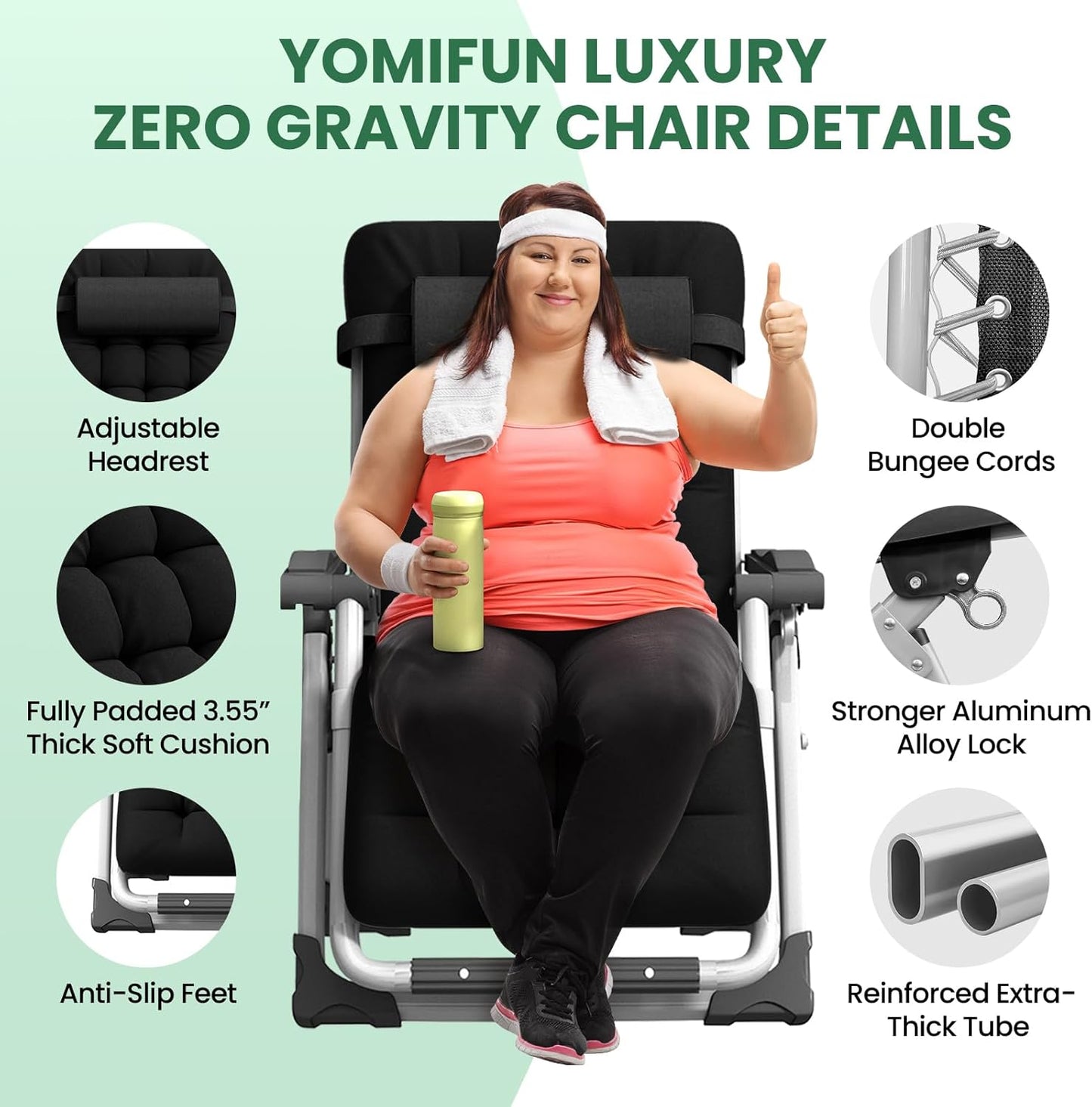 Adjustable Patio Recliner – Heavy-Duty Anti-Gravity Outdoor Lounge Chair | Ventayo