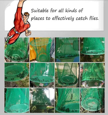 Reusable Outdoor Fly Trap – Non-Toxic Ranch Fly Catcher for Barns, Farms & Patios