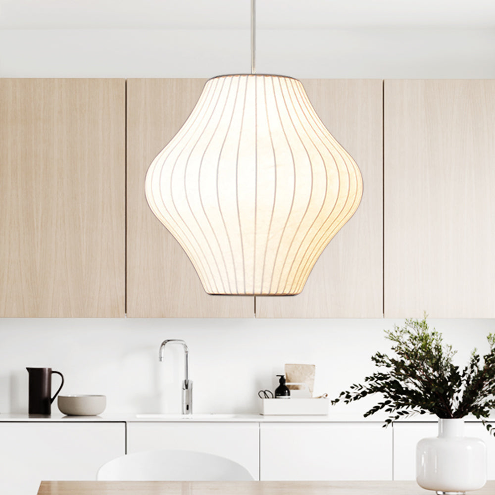Minimalist White Bubble Hanging Pendant Light