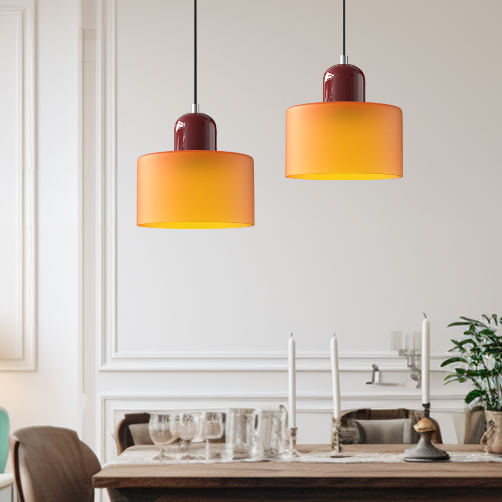 Bauhaus Small Glass Pendant Light