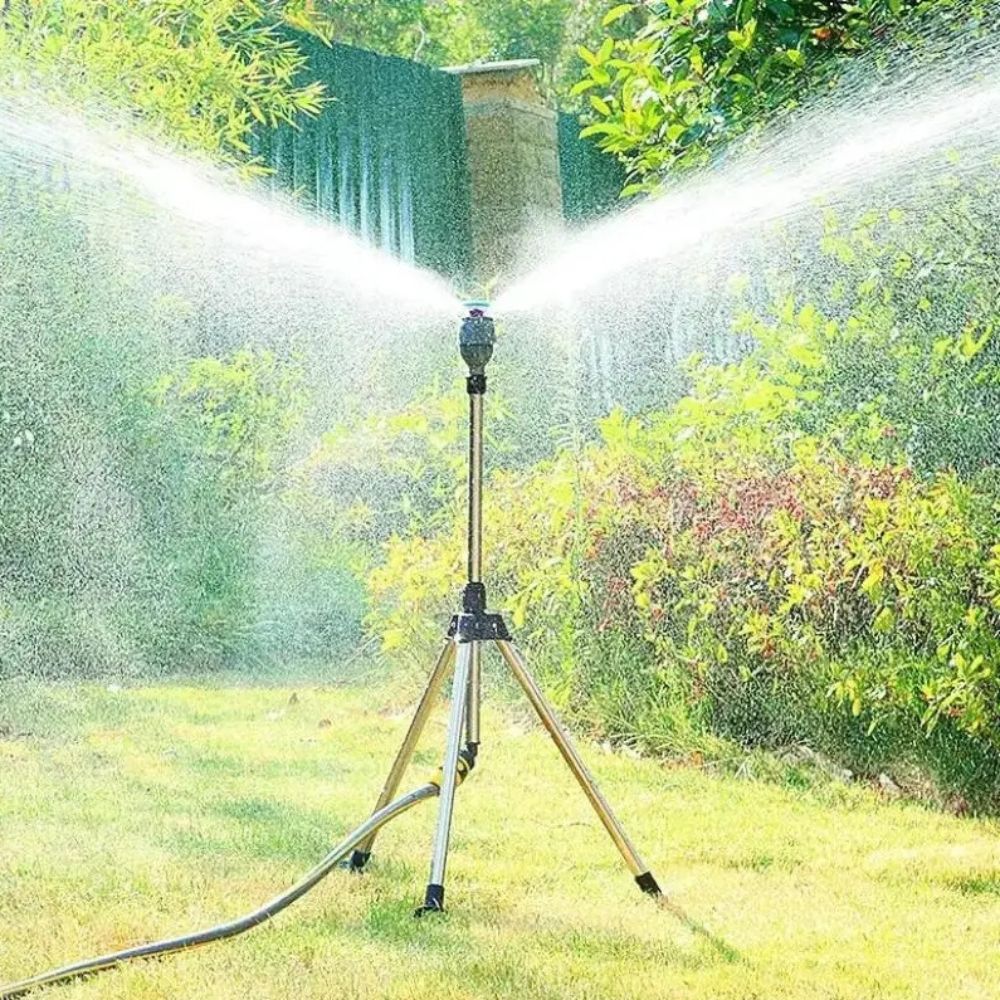 360° Rotating Garden Sprinkler with Tripod Stand