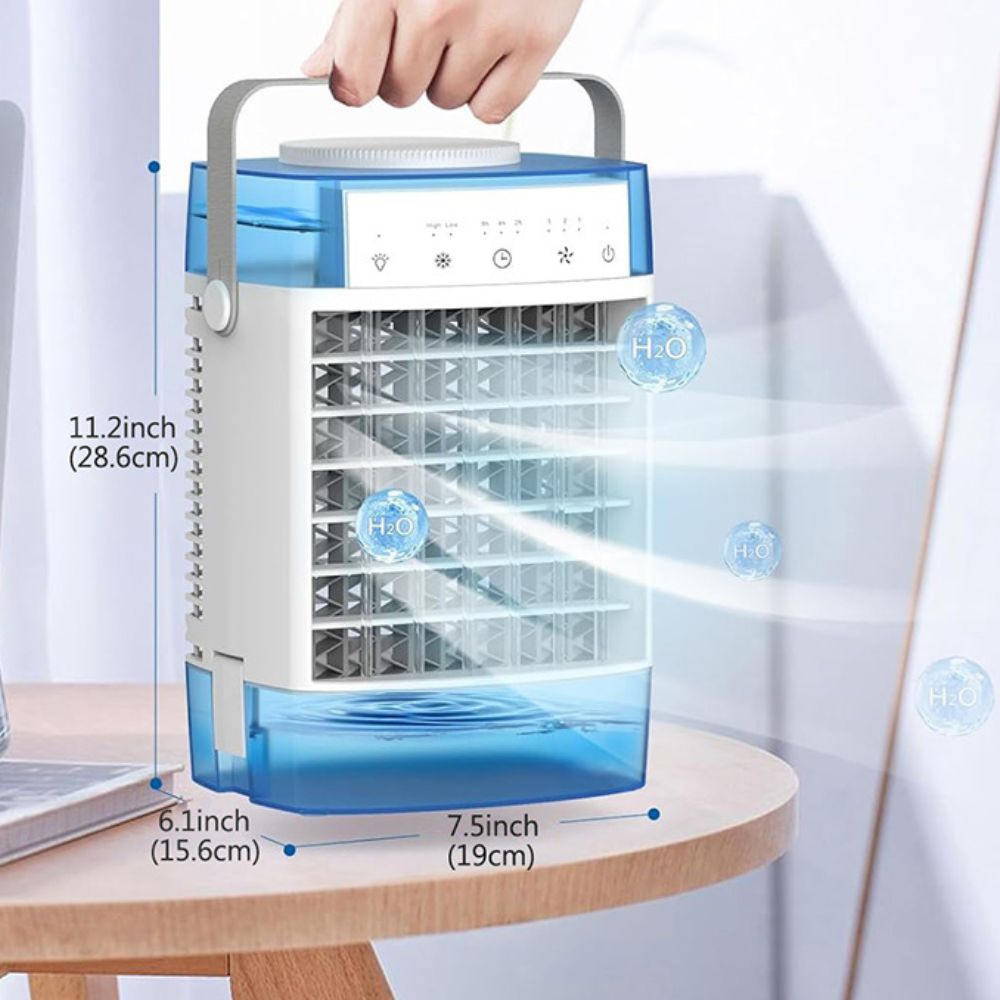 Aire acondicionado portátil 4 en 1 con humidificador y ventilador