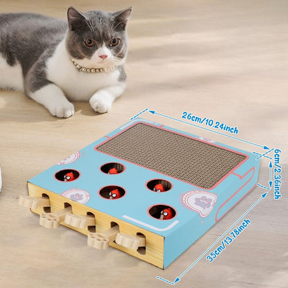 Interactive Whack-A-Mole Cat Toy