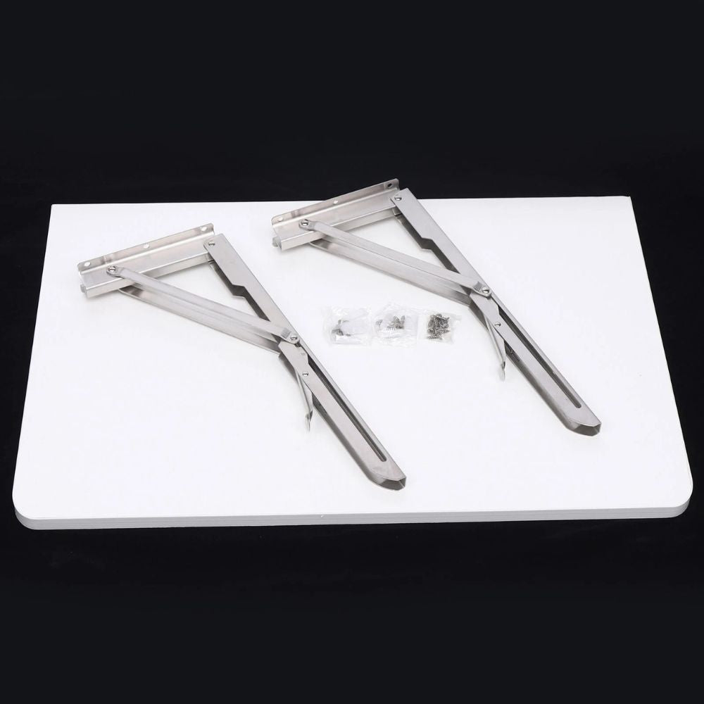 Compact Wall Mounted Fold Away Computer Desk Table