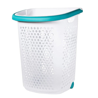 Large Rolling Laundry Cart Hamper Washing Basket