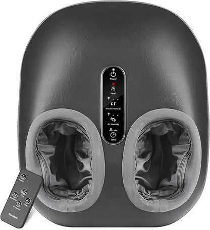 Shiatsu Foot Massager with Heat – Kneading, Vibration & Air Compression for Deep Tissue Relief