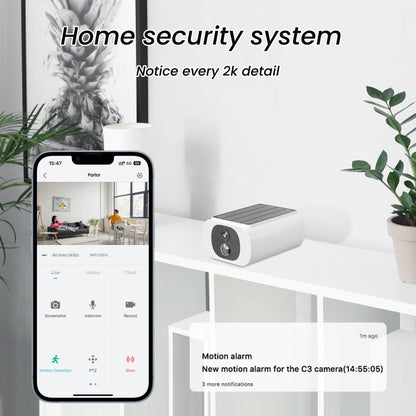Outdoor Solar Security Cameras – Wireless Design with Motion Sensor & Night Vision