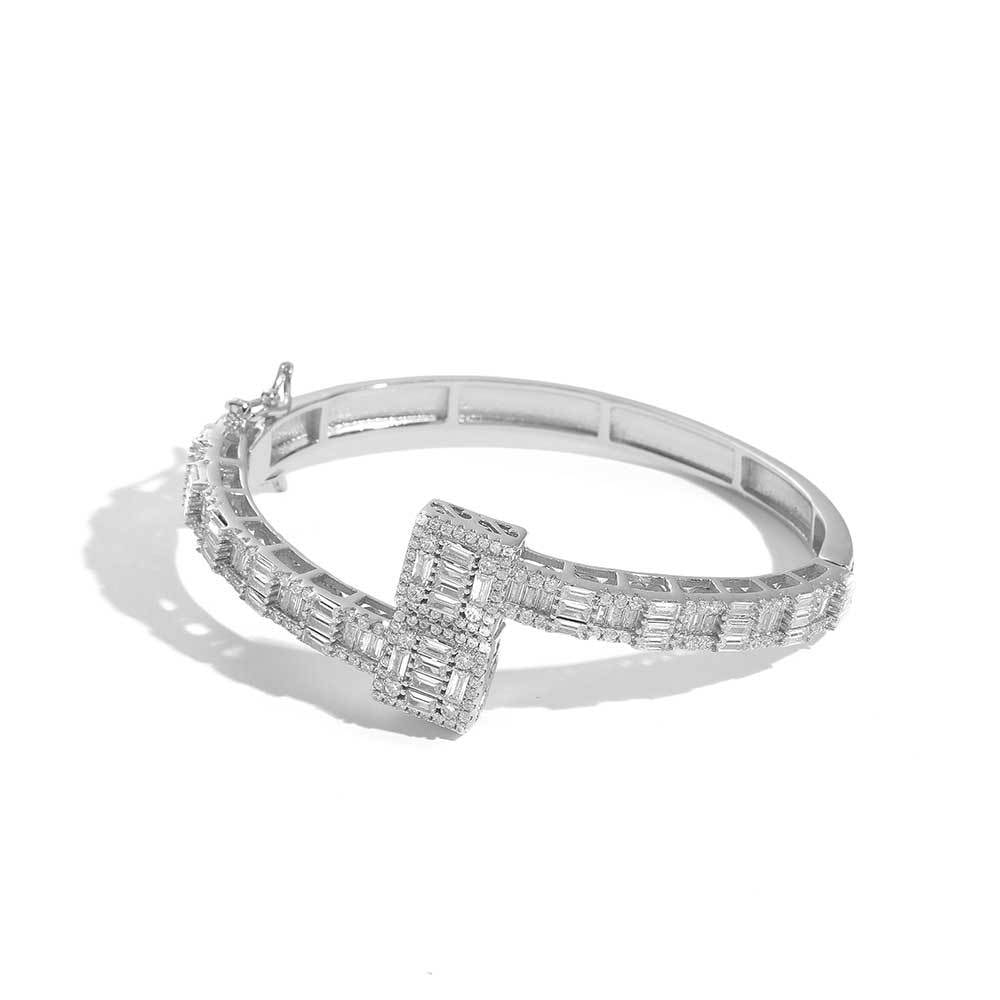 Love Baguette Bangle Bracelet – Gold Plated