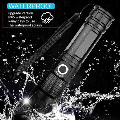 90000 Lumens XHP50.2 Tactical LED Flashlight – Ultra Bright & Rechargeable