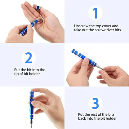 Instant 8-in-1 Zakpen Schroevendraaier