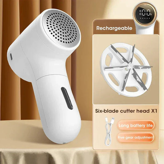 Electric Fabric Lint Remover – Rechargeable Fuzz Shaver for Clothes & Furniture