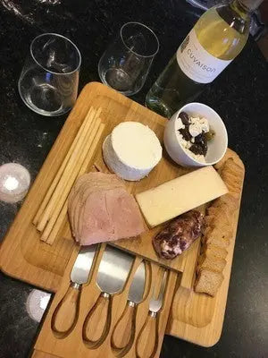 Bamboo Cheese Board with Cutlery