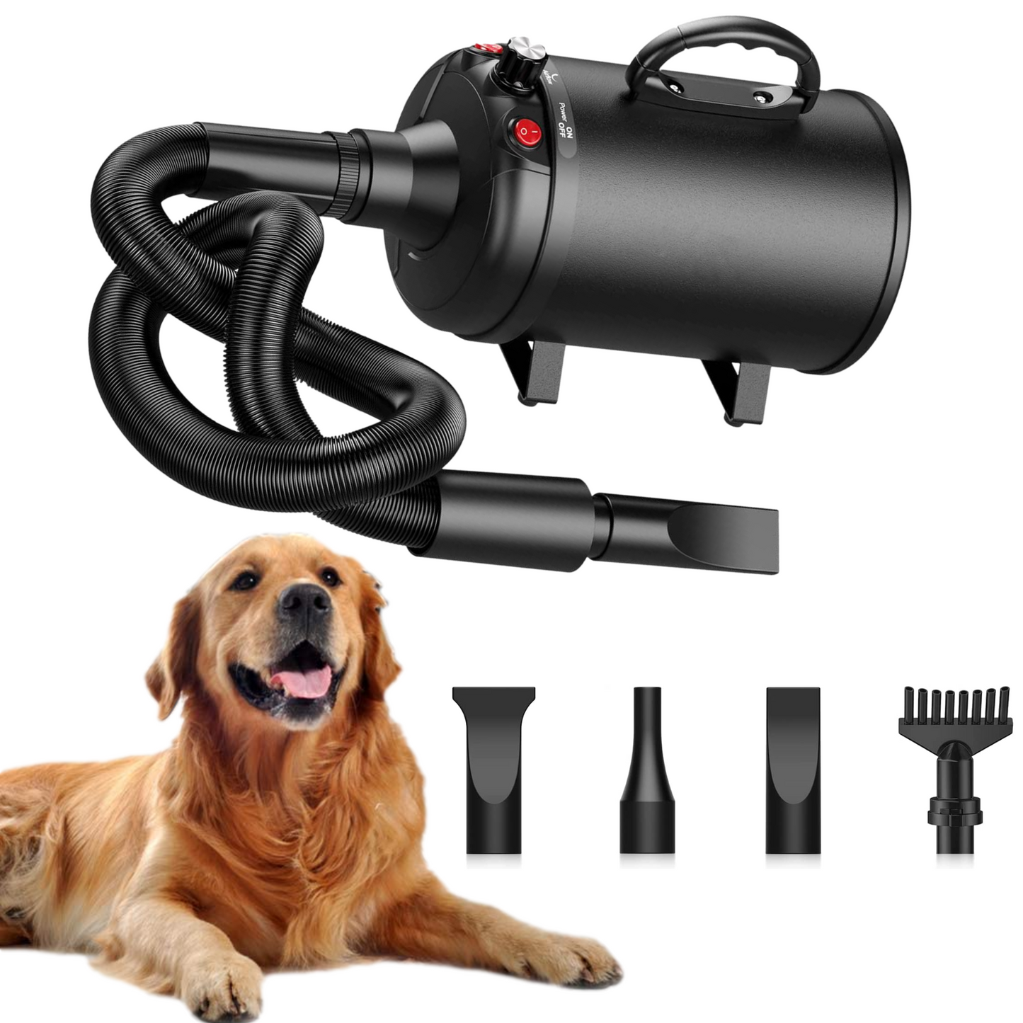 Premium High-Velocity Dog Grooming Blow Dryer – Powerful Pet Hair Dryer for Fast Drying