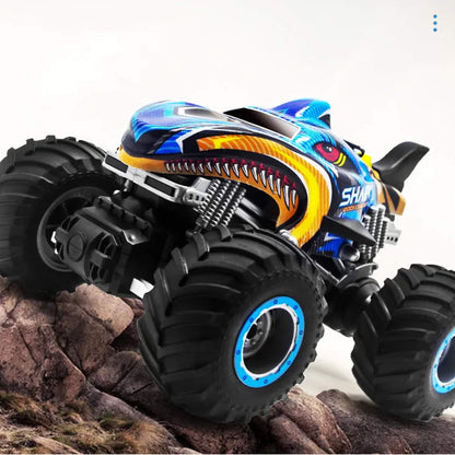 RC 4x4 Off-Road Monster Truck – Remote Control Rock Crawler Drift Car (Shark Digger Design)