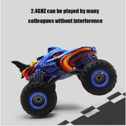 RC 4x4 Off-Road Monster Truck – Remote Control Rock Crawler Drift Car (Shark Digger Design)