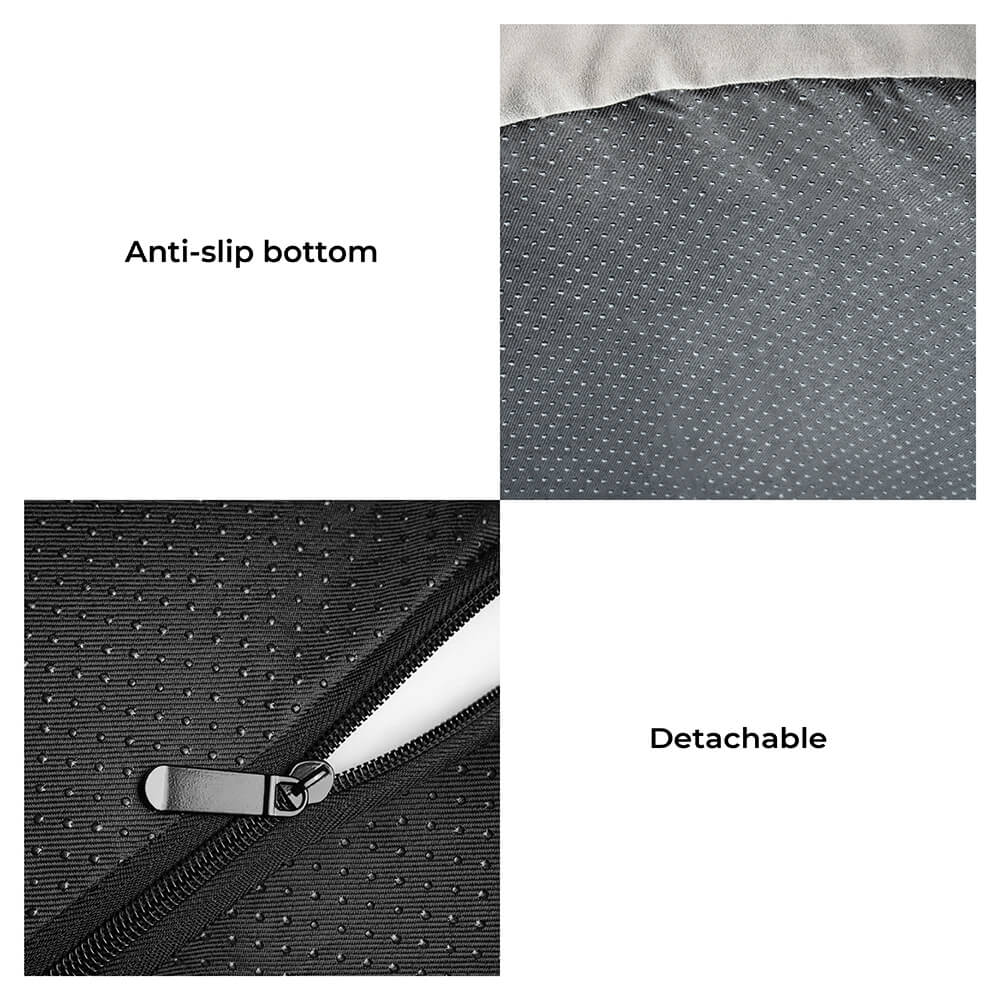 Full support faux fleece and suede orthopedic dog bed