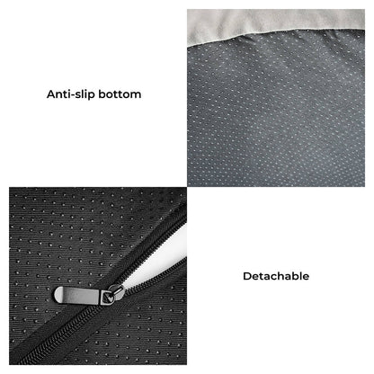 Full support faux fleece and suede orthopedic dog bed