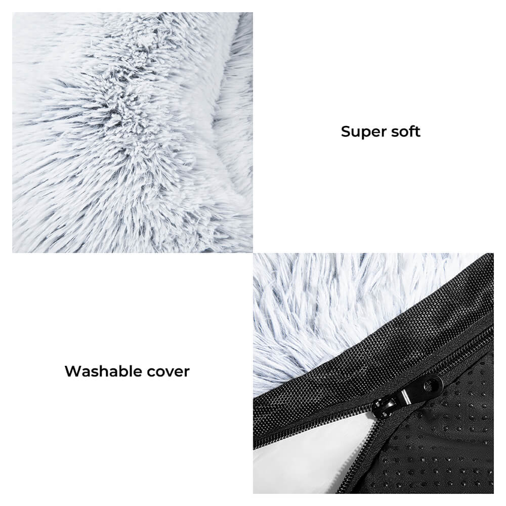 Calming Furniture Protector Dog Bed - Cozy Backrest