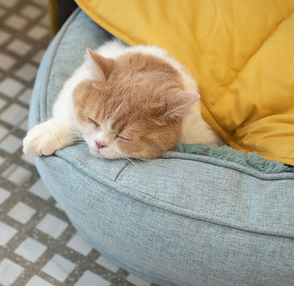 Leaf Shape Dog Blanket with Donut Dog Bed Luxury Dog Gifts