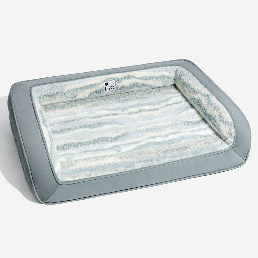 Cozy orthopedic dog sofa made of lambswool