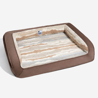 Cozy orthopedic dog sofa made of lambswool