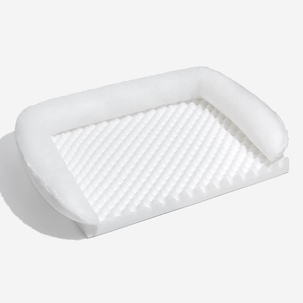 Cozy orthopedic dog sofa made of lambswool