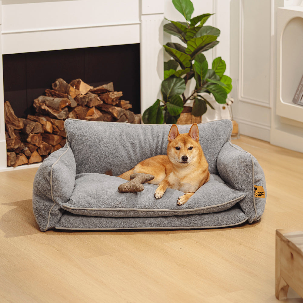Soft Faux Lambswool Dog & Cat Sofa Bed