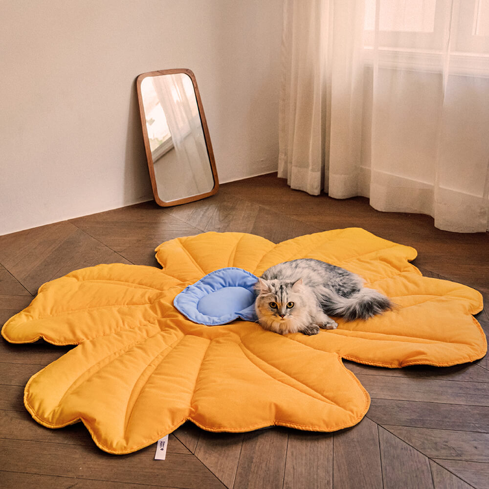 XL bloemvormige menselijk mat honden deken