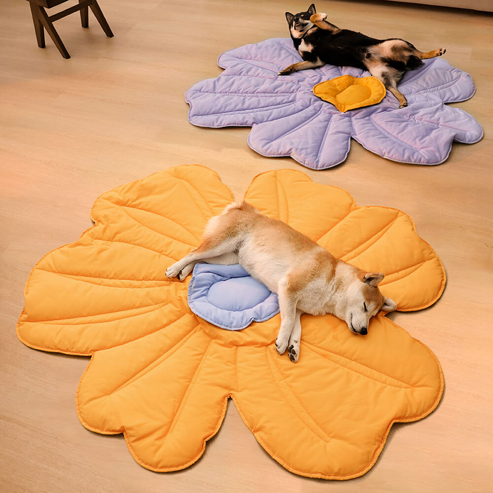XL bloemvormige menselijk mat honden deken