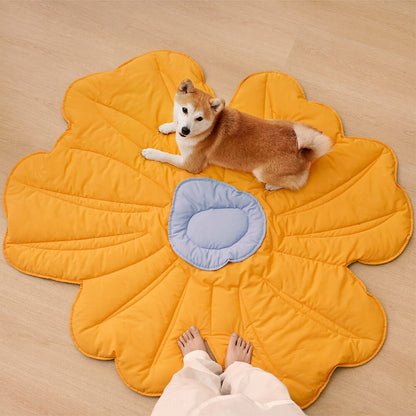 XL bloemvormige menselijk mat honden deken