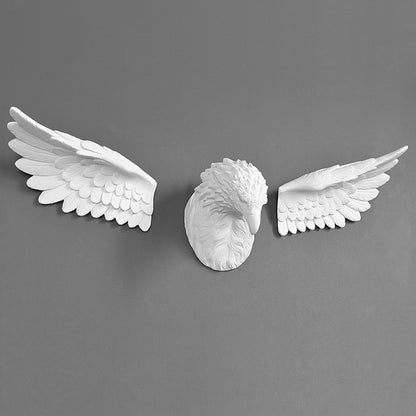 3D Eagle Head Wall Statue