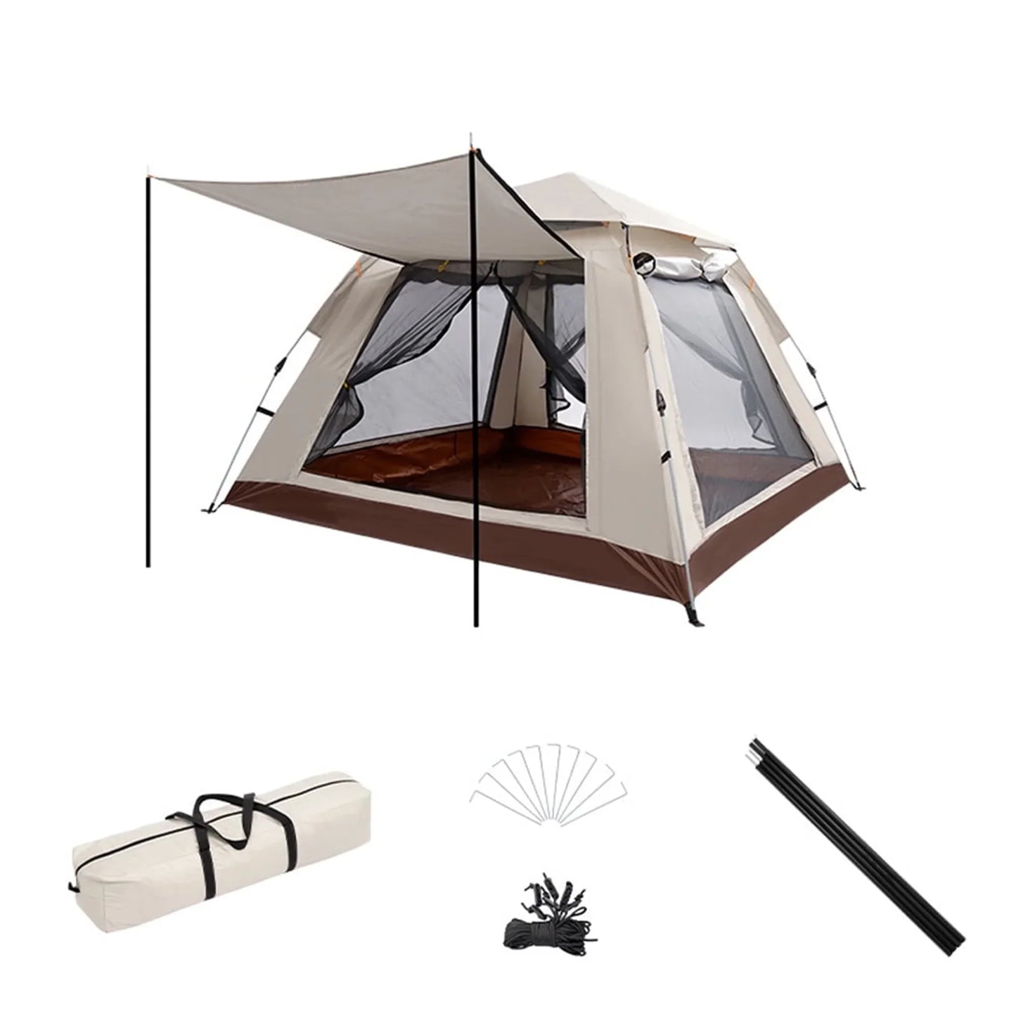 Automatic Installation 4 Person Automatic Easy Pop Up Tents For Camping