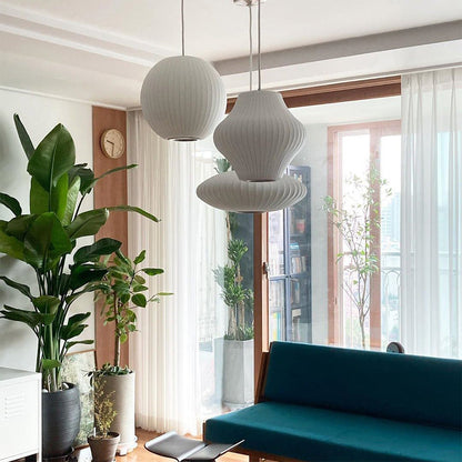 Minimalist White Bubble Hanging Pendant Light