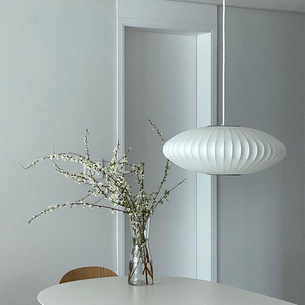 Minimalist White Bubble Hanging Pendant Light