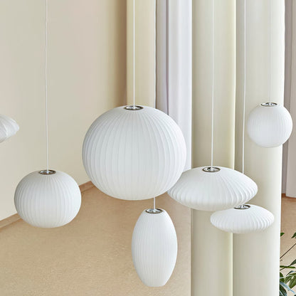 Minimalist White Bubble Hanging Pendant Light