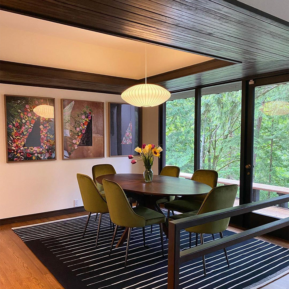 Minimalist White Bubble Hanging Pendant Light