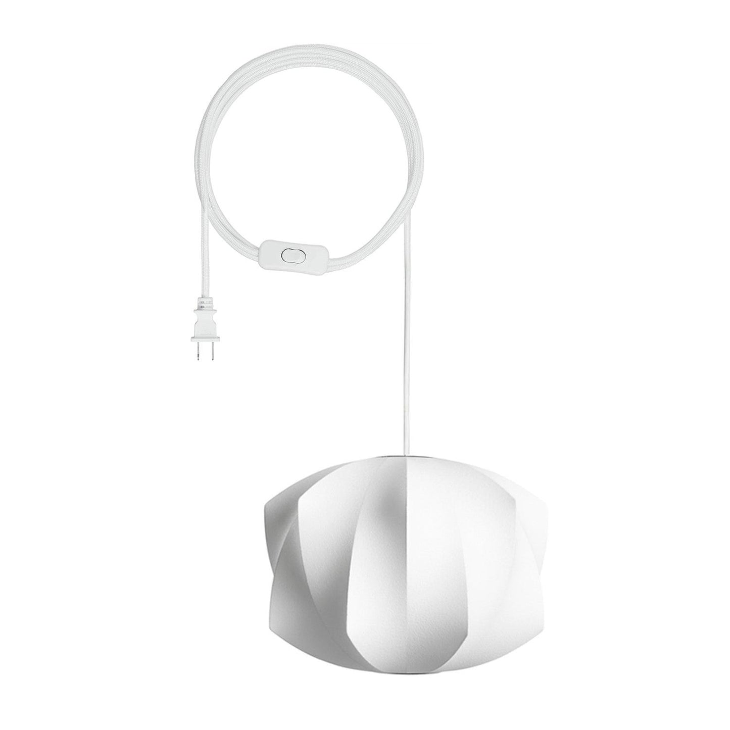 Minimalist White Bubble Hanging Pendant Light