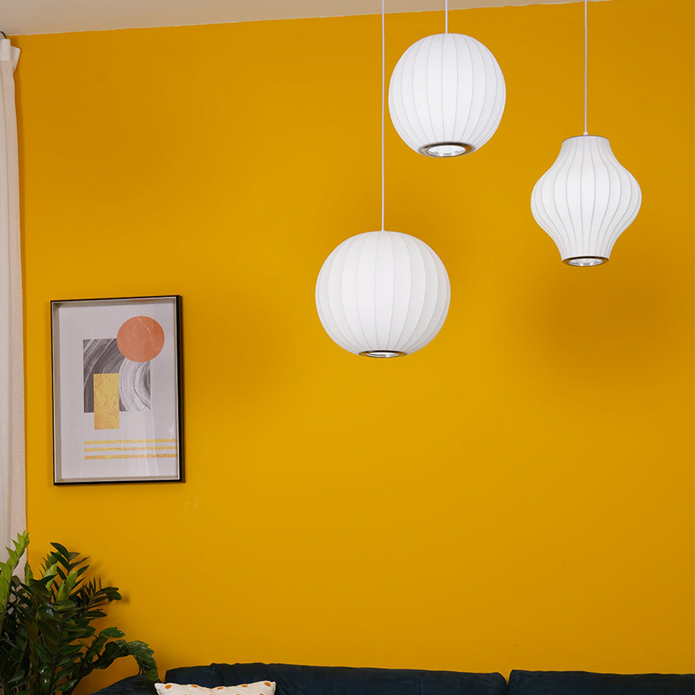 Minimalist White Bubble Hanging Pendant Light
