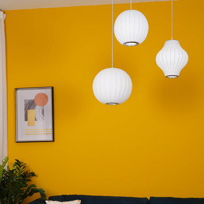 Minimalist White Bubble Hanging Pendant Light