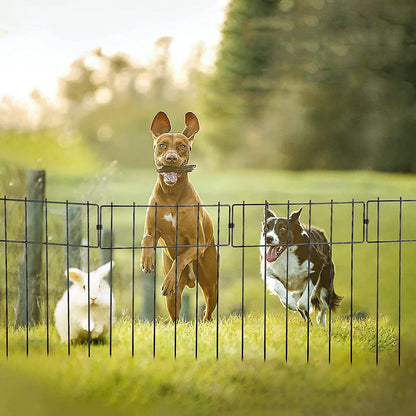 Heavy Duty Outdoor Garden Mounted Metal Dog Barrier Fence